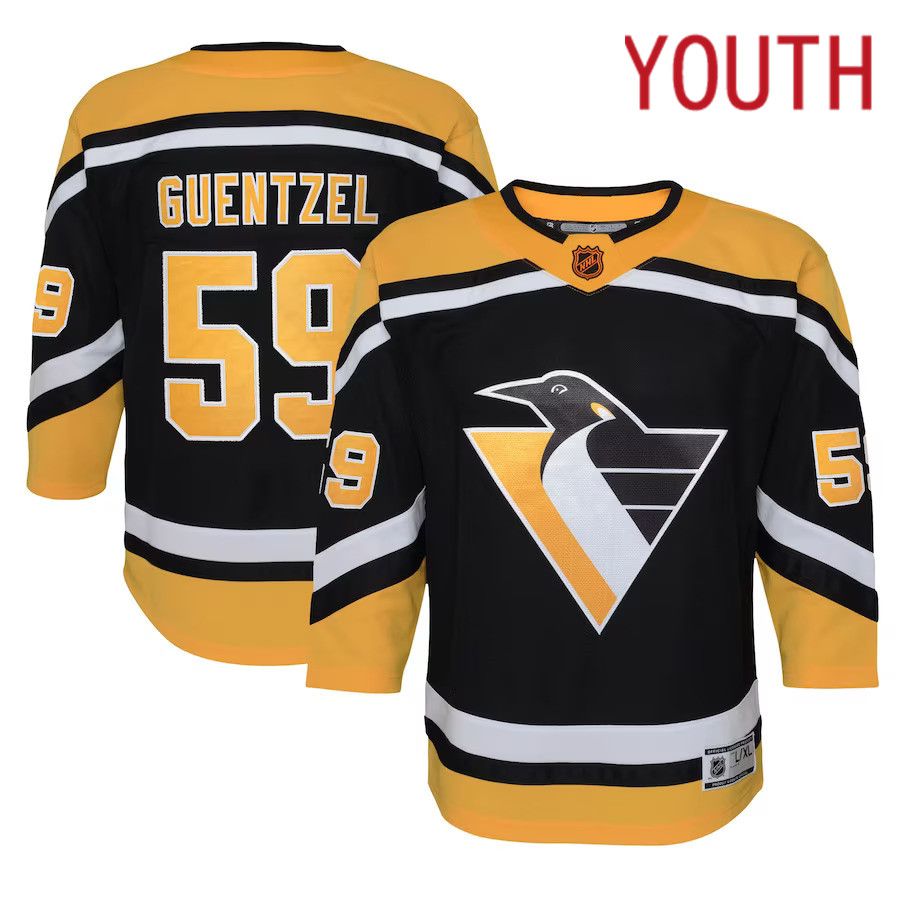 Youth Pittsburgh Penguins #59 Jake Guentzel Black Special Edition Premier Player NHL Jersey